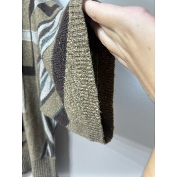 Vintage Lauren Ralph Lauren Southwestern Lambswool Blend Aztec Boho Sweater - Picture 2 of 8